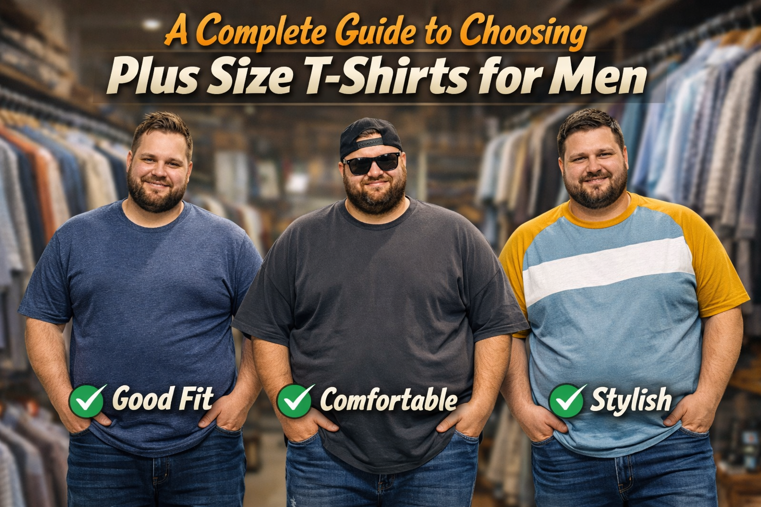 A Complete Guide to Choosing Plus Size T-Shirts for Men