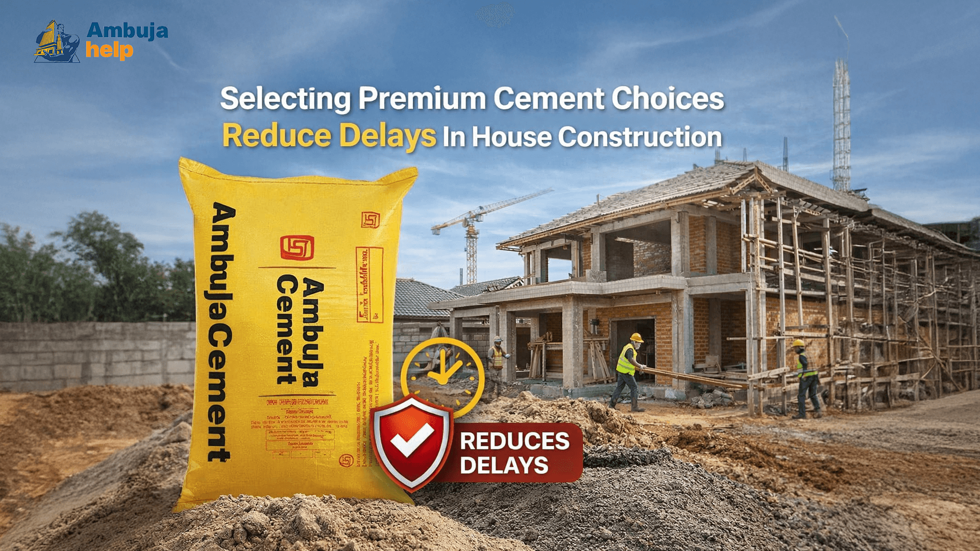 How Selecting Premium Cement Choices Reduces Delays In The House Construction Process