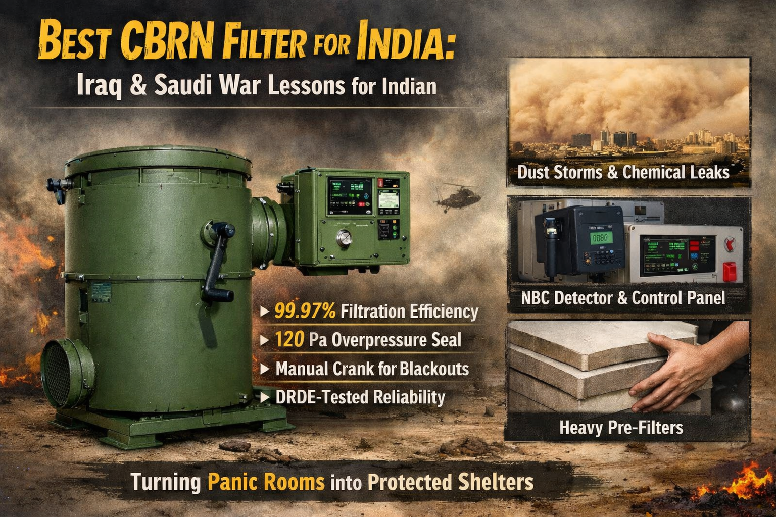 How Can India Choose the Best CBRN Filter After Iraq and Saudi Arabia War Threats?