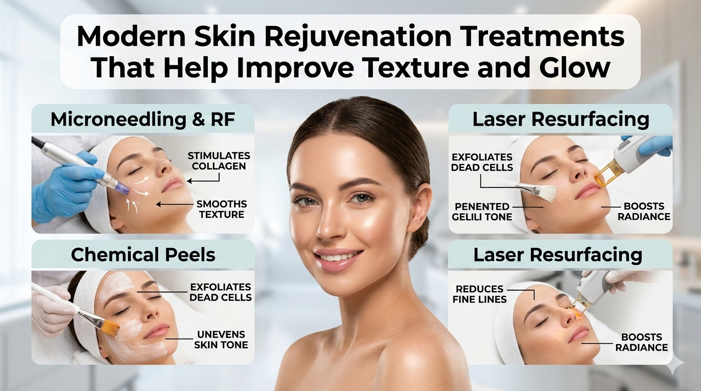 Modern Skin Rejuvenation Treatments That Help Improve Texture and Glow
