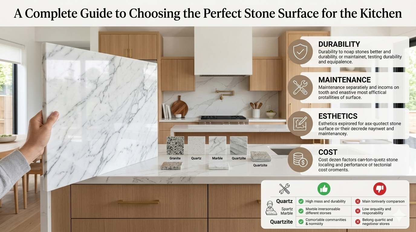 A Complete Guide to Choosing the Perfect Stone Surface for the Kitchen