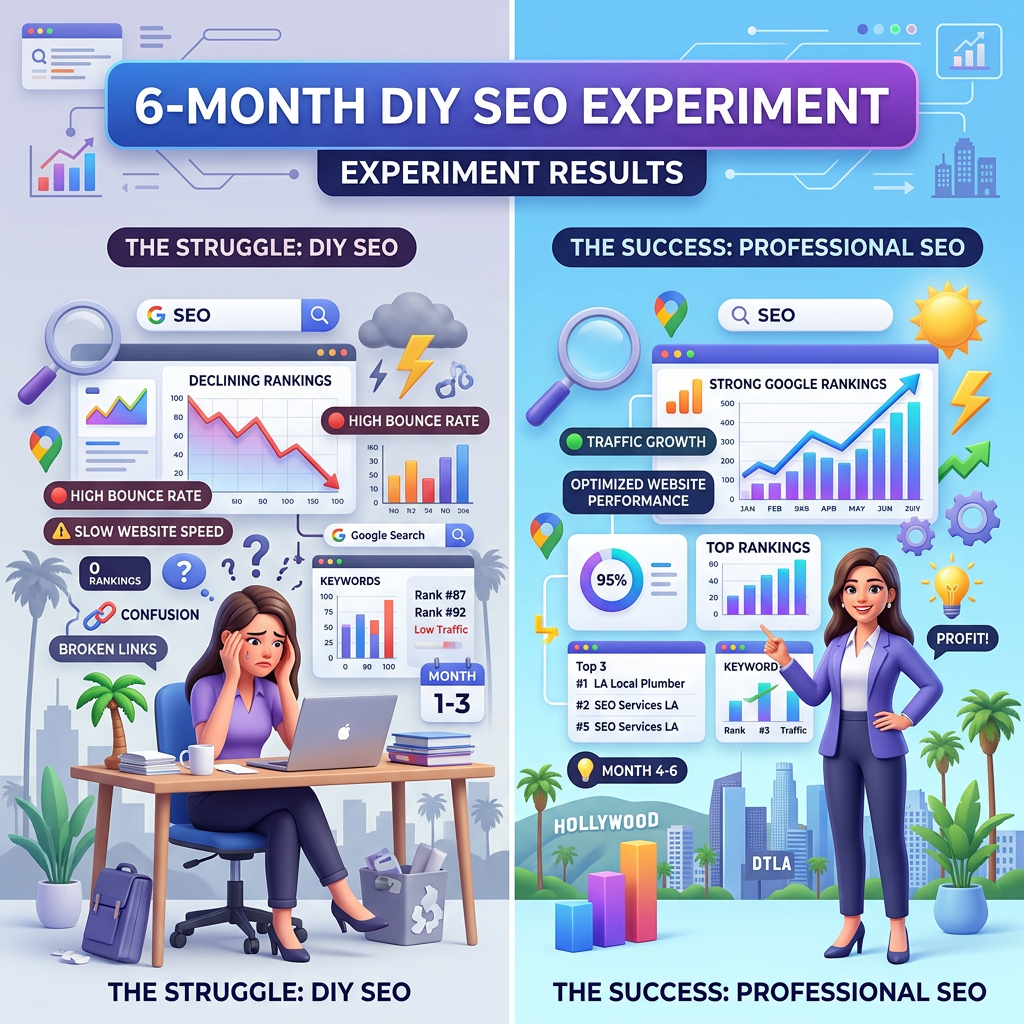 The Real Cost of DIY SEO for LA Businesses: A 6-Month Experiment