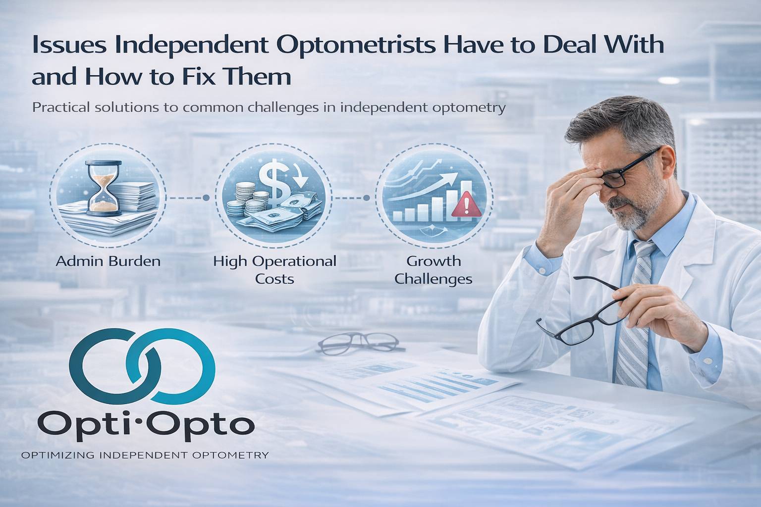 Issues Independent Optometrists have to deal with and how to fix them