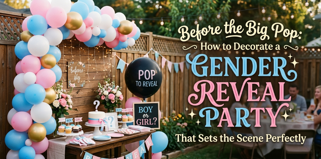 Before the Big Pop: How to Decorate a Gender Reveal Party That Sets the Scene Perfectly