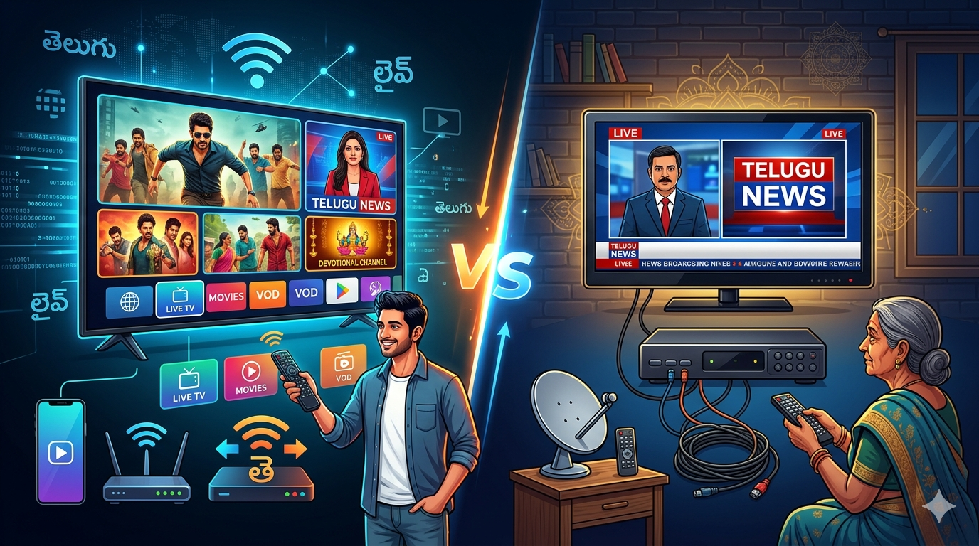 IPTV Telugu vs Traditional TV: Which is Better?