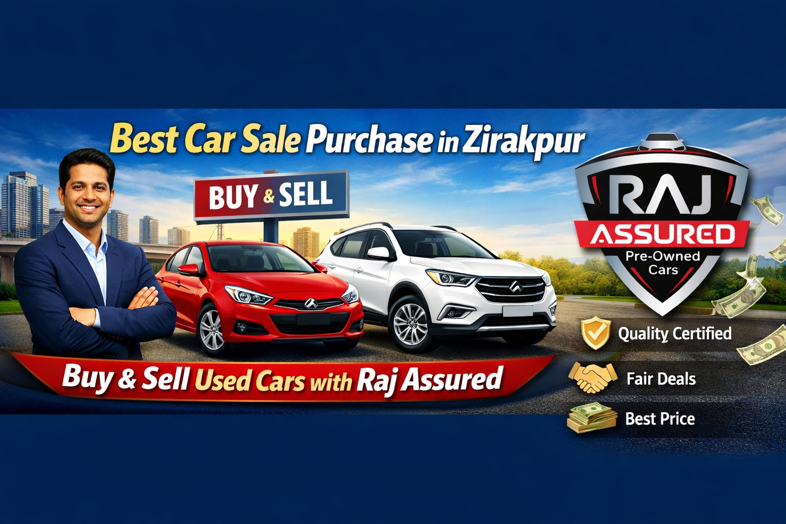 Best Car Sale Purchase in Zirakpur — Buy & Sell Used Cars with Raj Assured