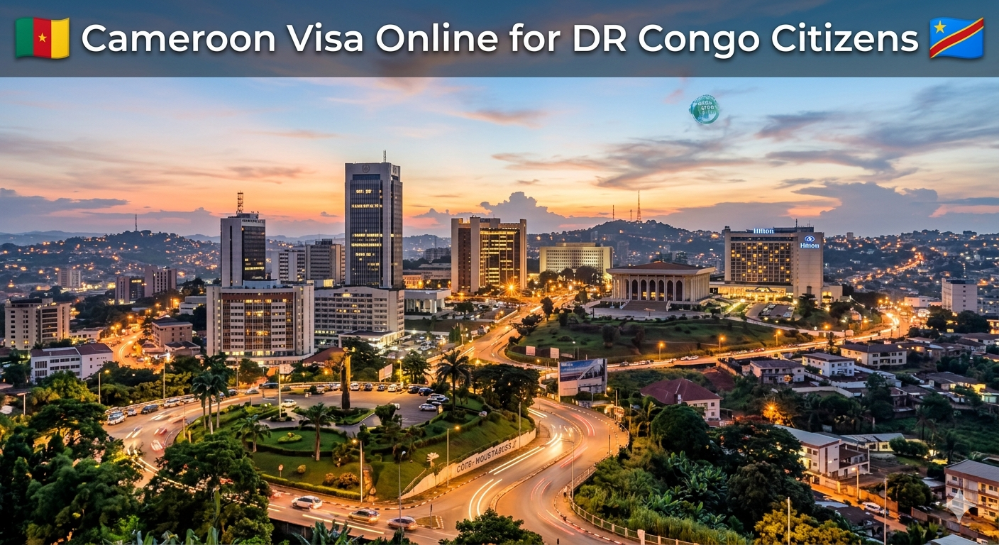 Apply Cameroon visa online for DR Congo travel and tourism