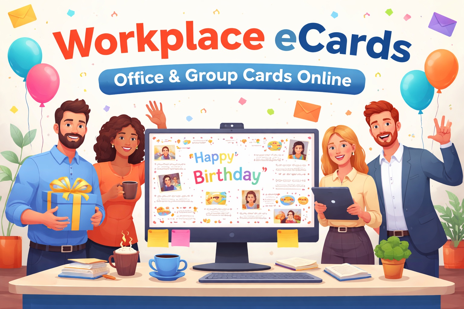 Modernize Office Culture with Workplace eCards & Free Group Cards Online