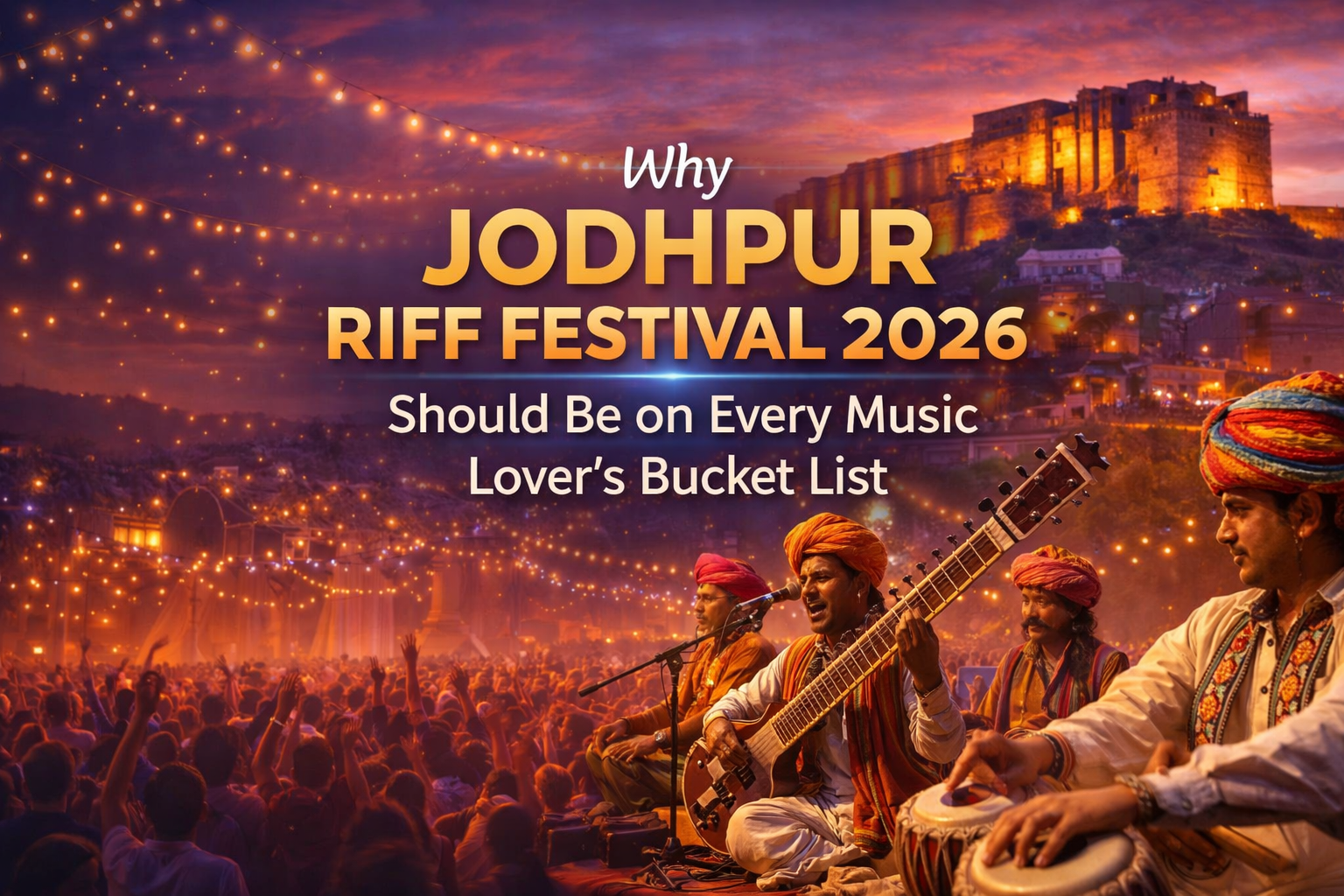 Why Jodhpur RIFF Festival 2026 Should Be on Every Music Lover’s Bucket List