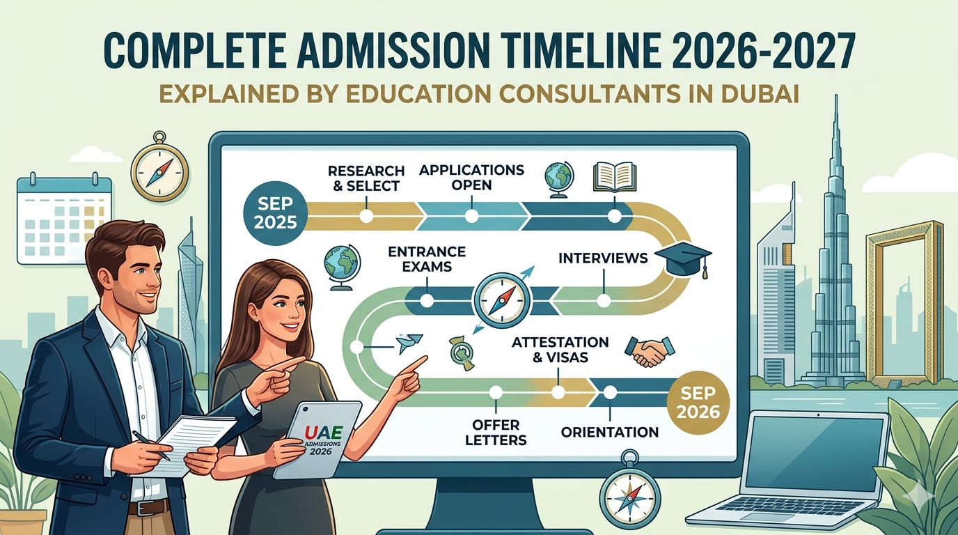 Complete Admission Timeline Explained by Education Consultants in Dubai