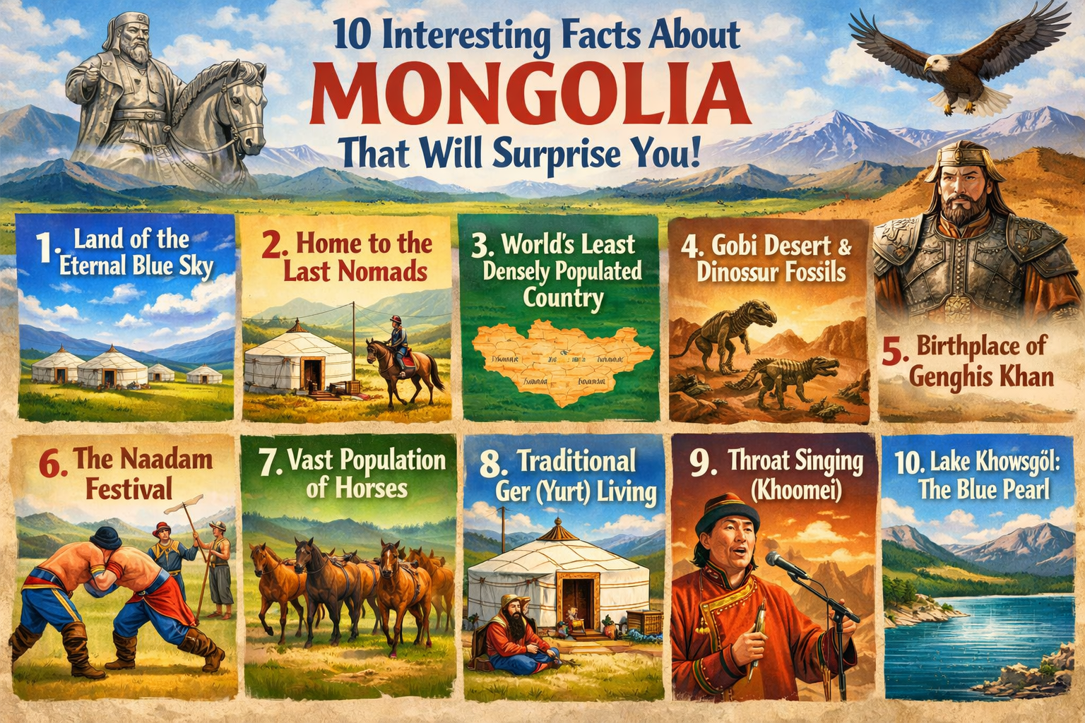 10 interesting facts about Mongolia that will surprise you