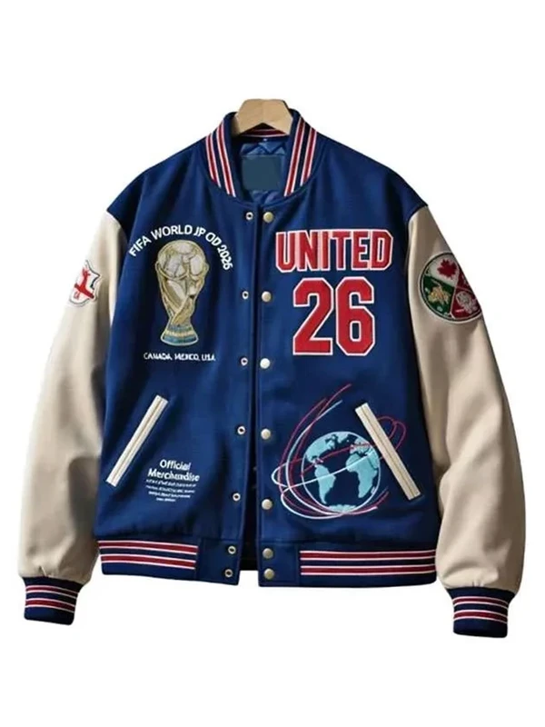 FIFA World Cup UNITED 26 Varsity Jacket – A Global Symbol of Unity, Football Passion, and Streetwear Evolution