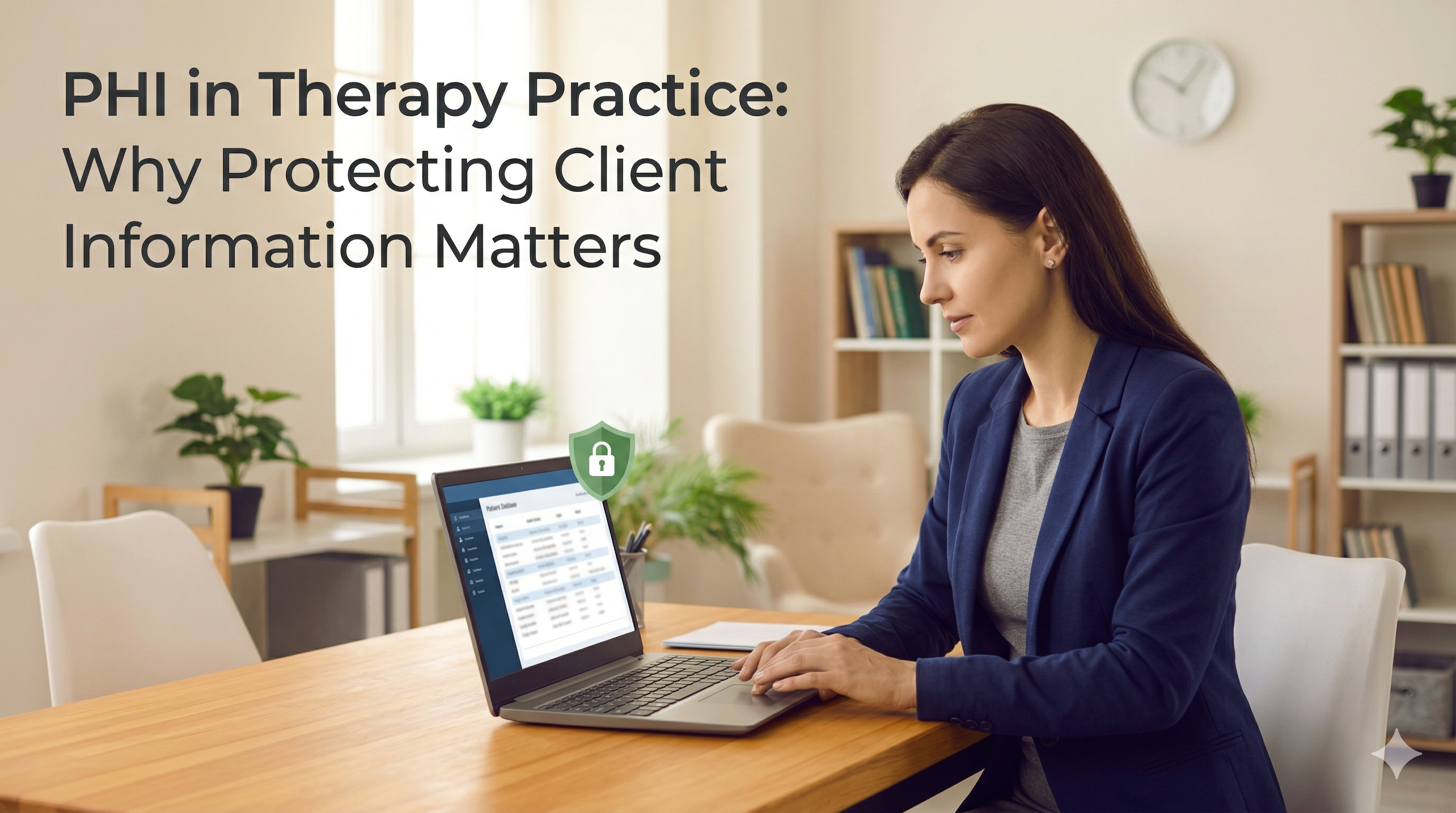 PHI in Therapy Practice: Why Protecting Client Information Matters