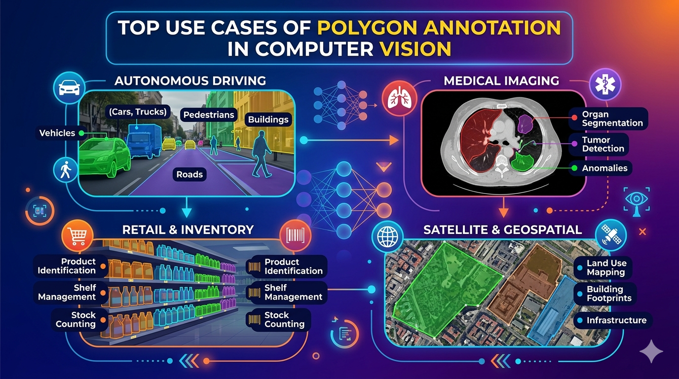 Top Use Cases of Polygon Annotation in Computer Vision