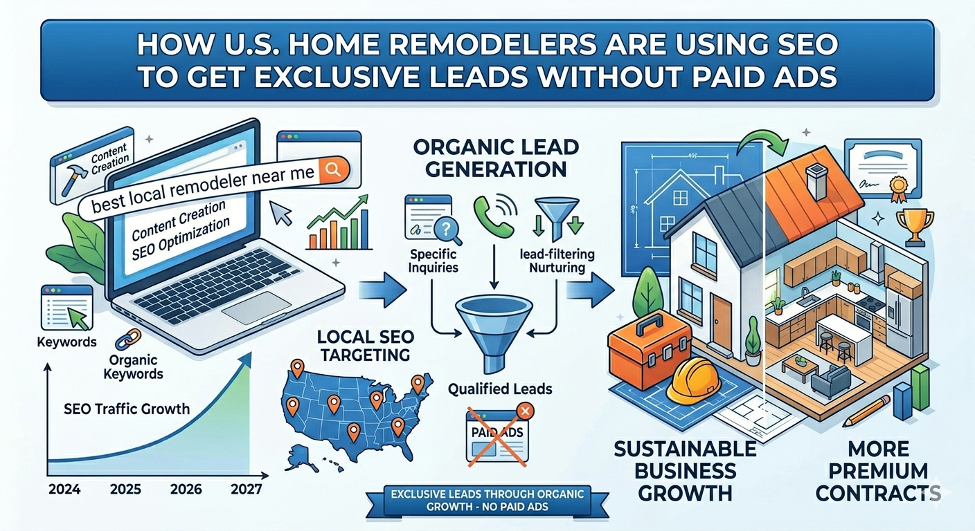 How U.S. Home Remodelers Are Using SEO to Get Exclusive Leads Without Paid Ads