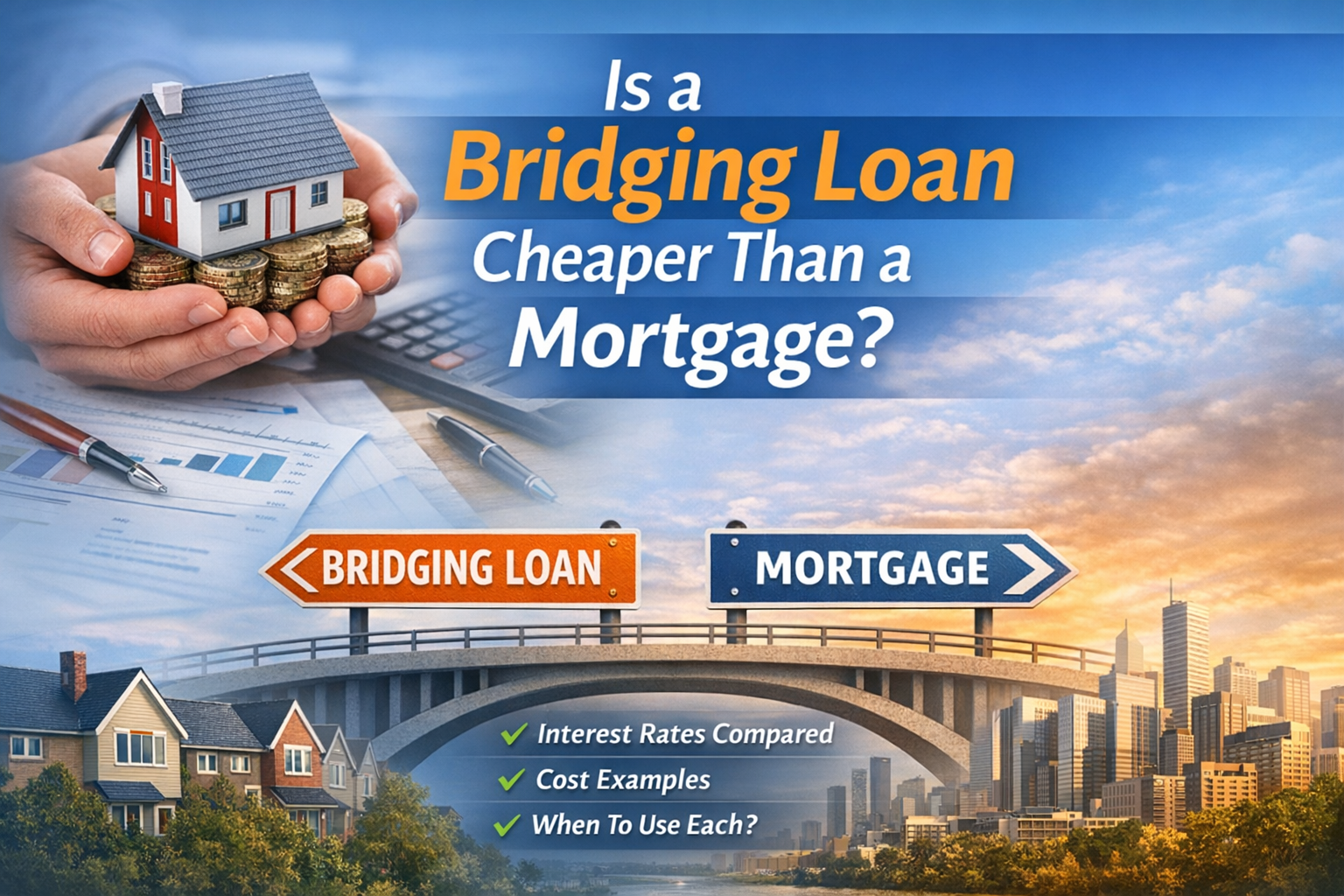 Is a bridging loan cheaper than a mortgage?