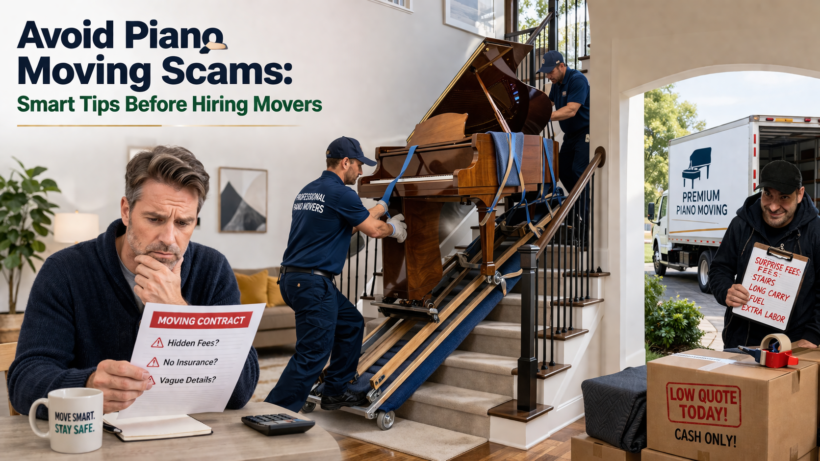 Avoid Piano Moving Scams: Smart Tips Before Hiring Movers