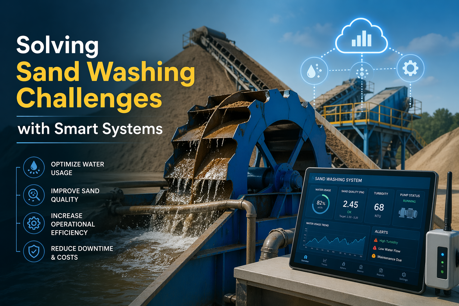Solving Sand Washing Challenges with Smart Systems