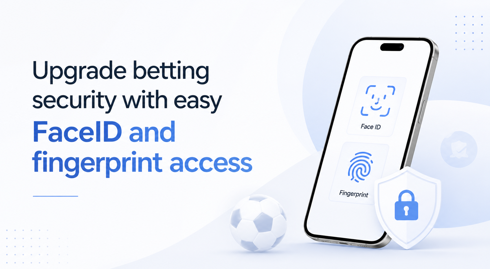 FaceID and fingerprint login make betting faster, safer, and easier