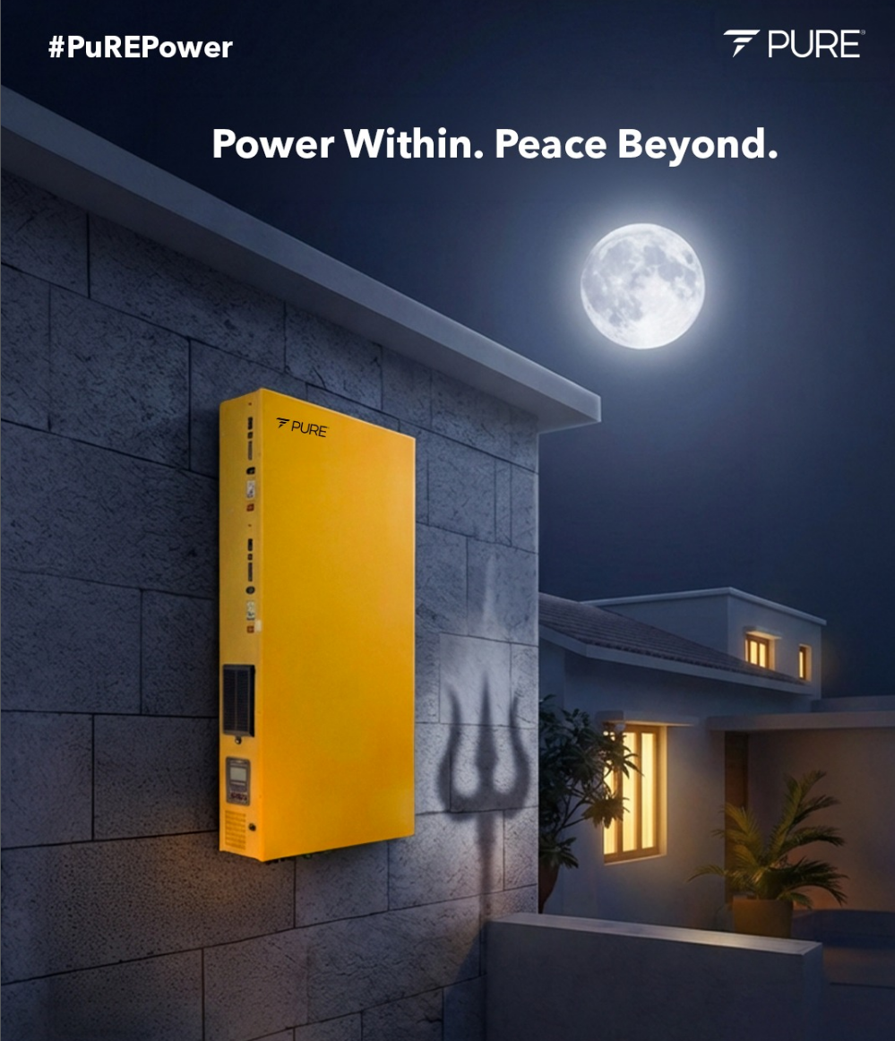 Lithium Batteries, Solar Inverters & UPS | PURE Energy India