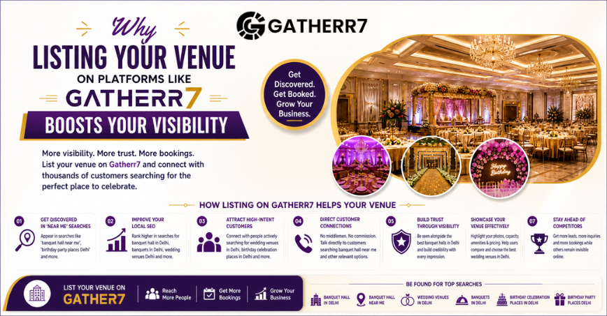 Why Listing Your Venue on Platforms Like Gatherr7 Boosts Your Visibility
