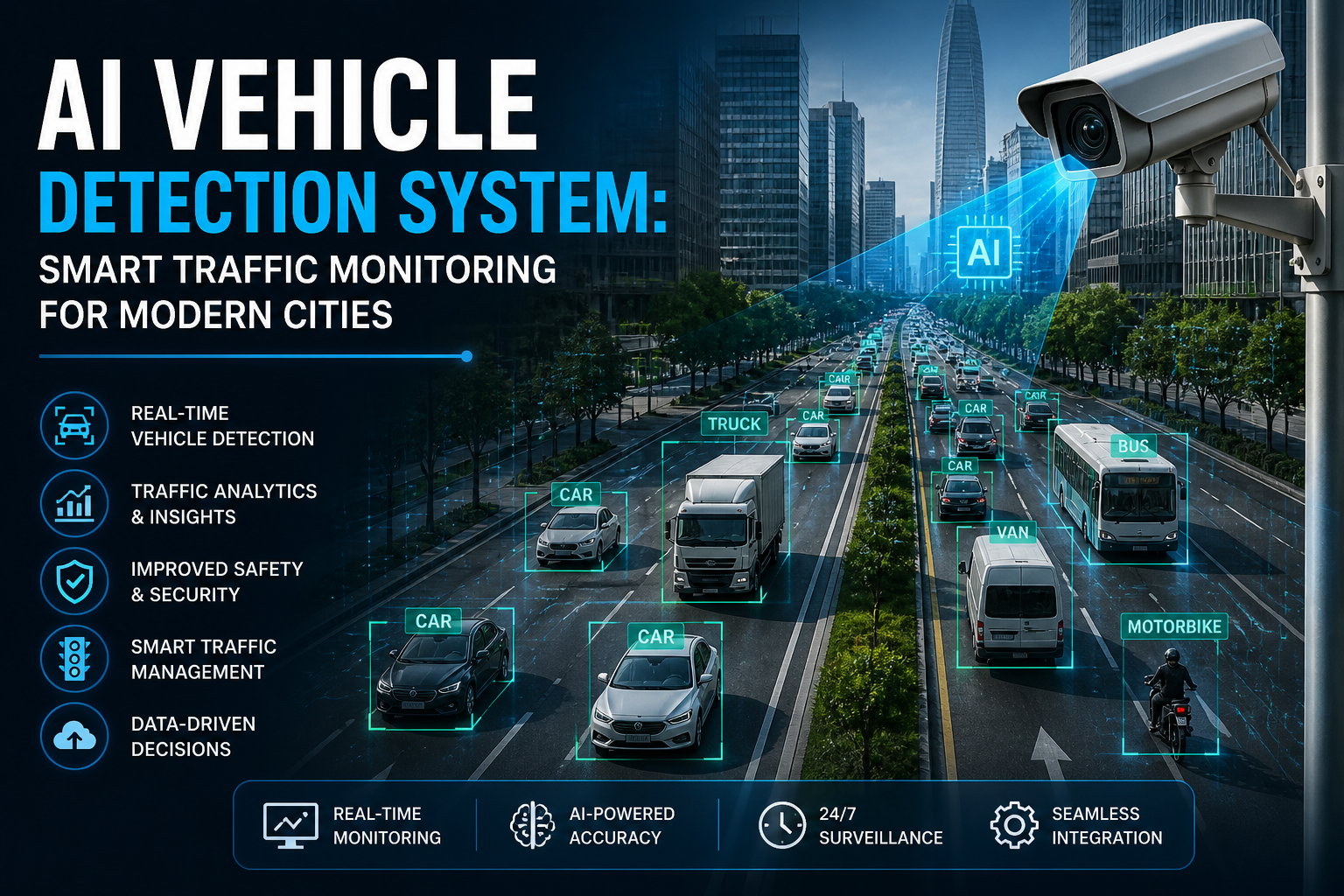 AI Vehicle Detection System: Smart Traffic Monitoring for Modern Cities