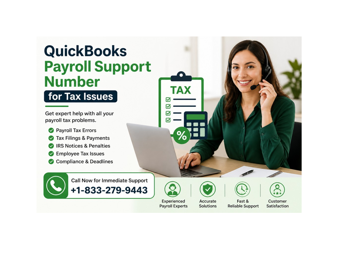 QuickBooks Payroll Support Number for Tax Issues – Get Expert Help Now