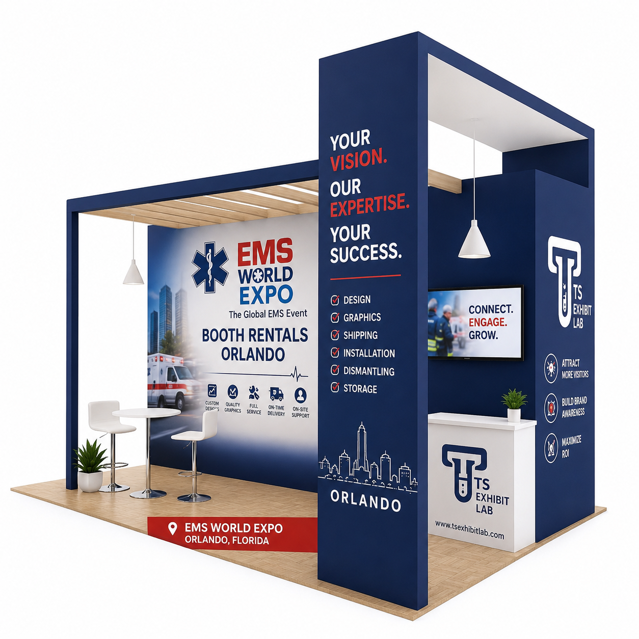 EMS World Expo Booth Rentals Orlando for a Powerful Trade Show Presence