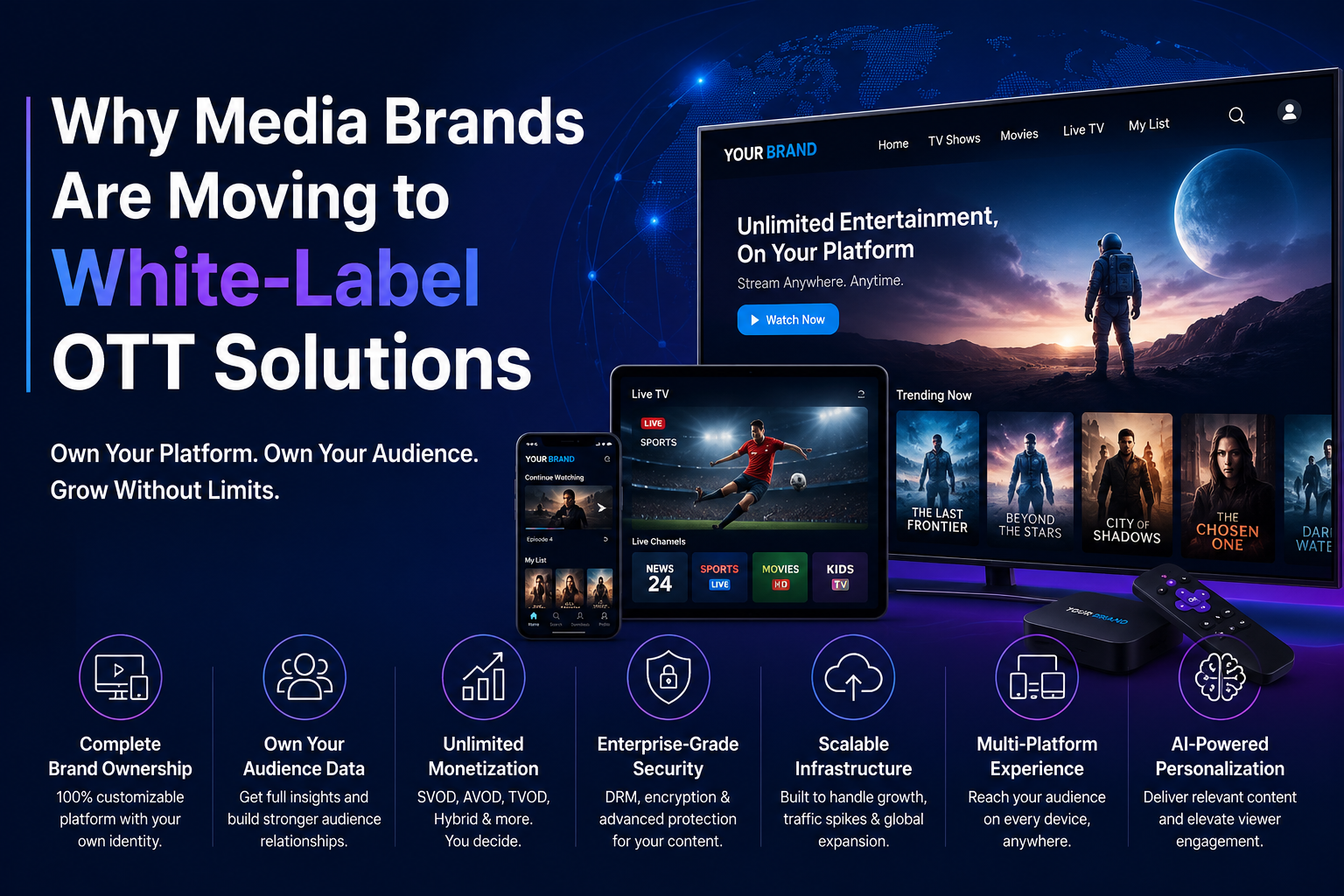 Why Media Brands Are Rapidly Moving to White-Label OTT Solutions