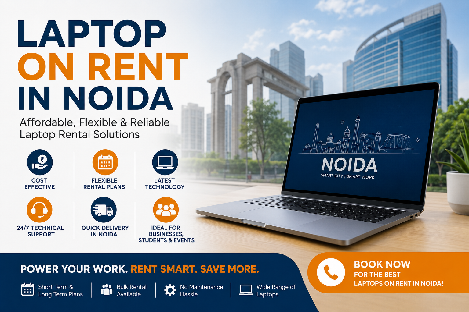 Laptop on rent in noida
