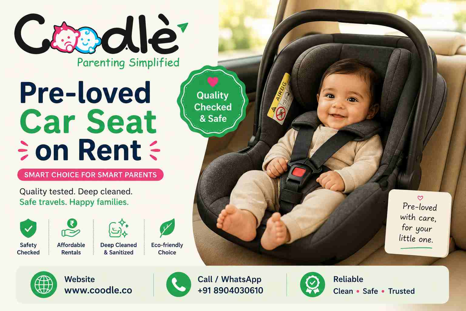 Pre-Loved Car Seat on Rent