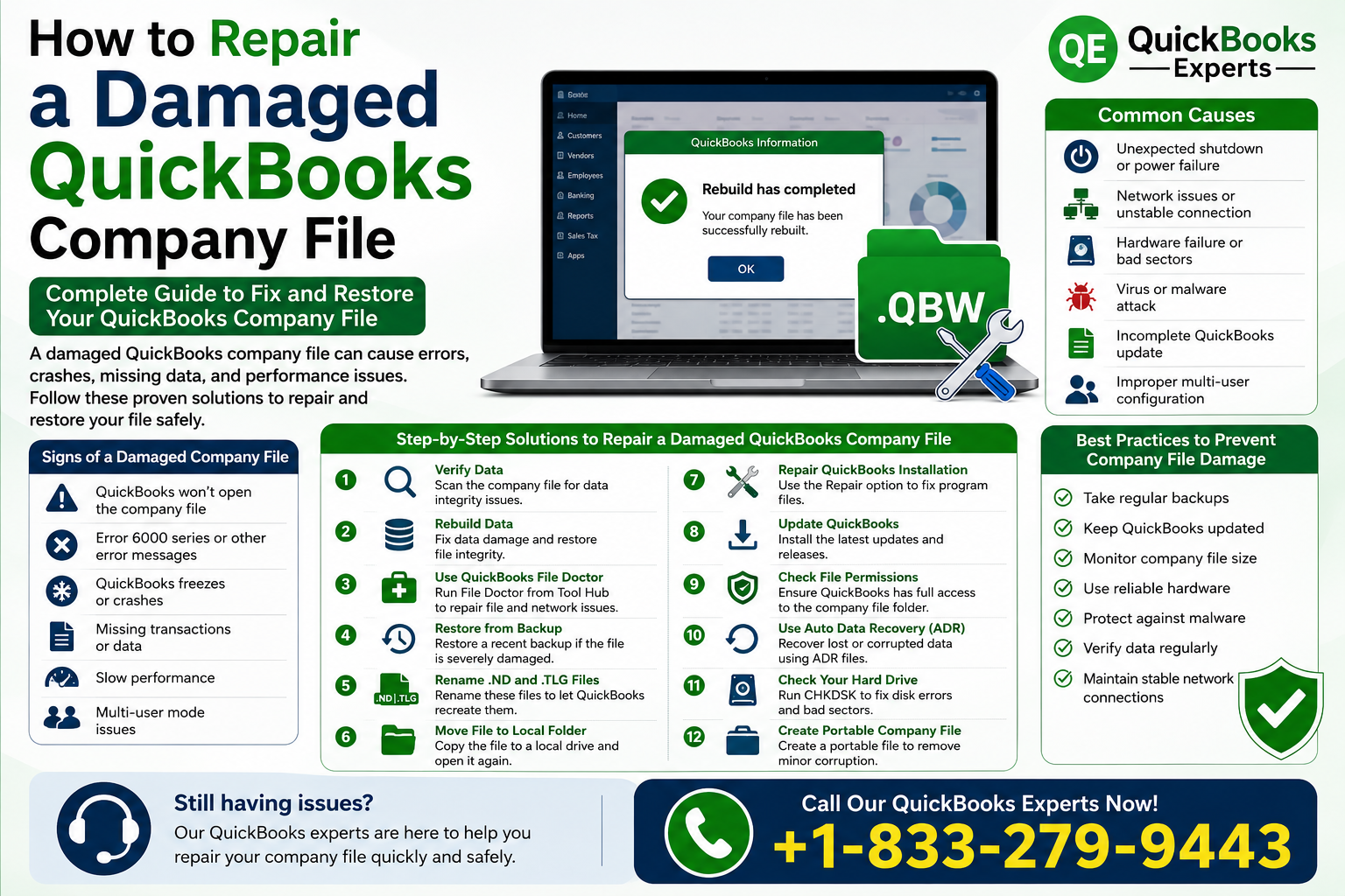 How to Repair a Damaged QuickBooks Company File: Complete Troubleshooting Guide