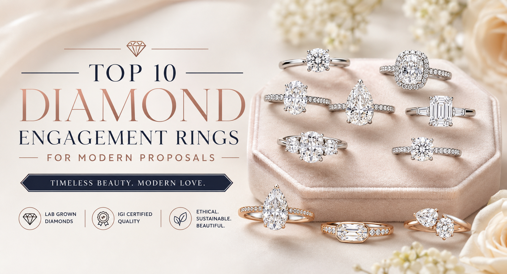 Top 10 Diamond Engagement Rings for Modern Proposals