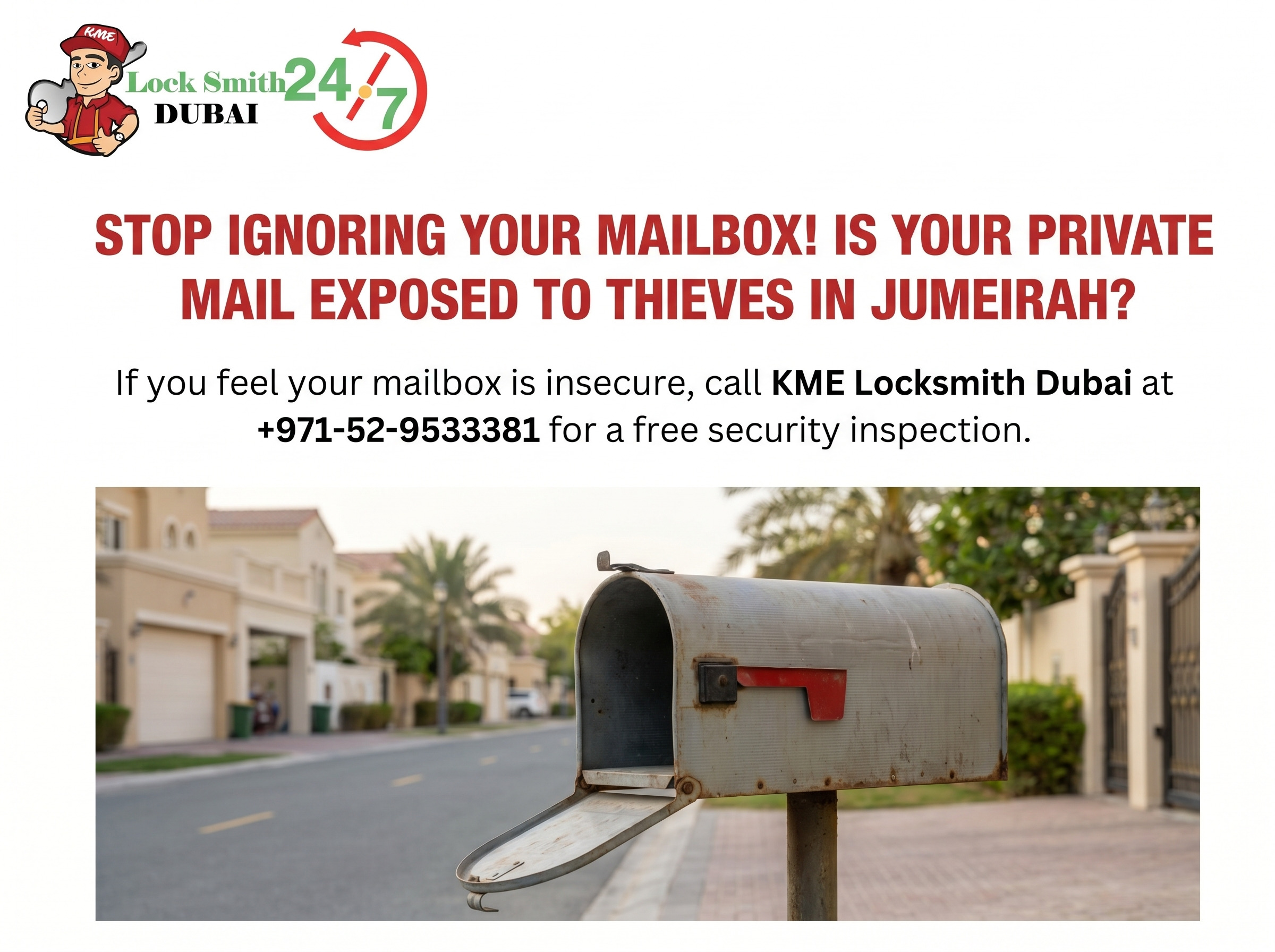 Is There a Reliable Mailbox Locksmith Service Near Jumeirah Today?