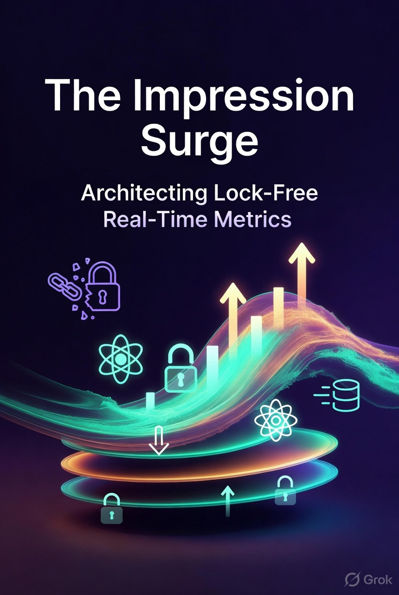 The Impression Surge: Architecting Lock-Free Real-Time Metrics for Paid Creator Networks