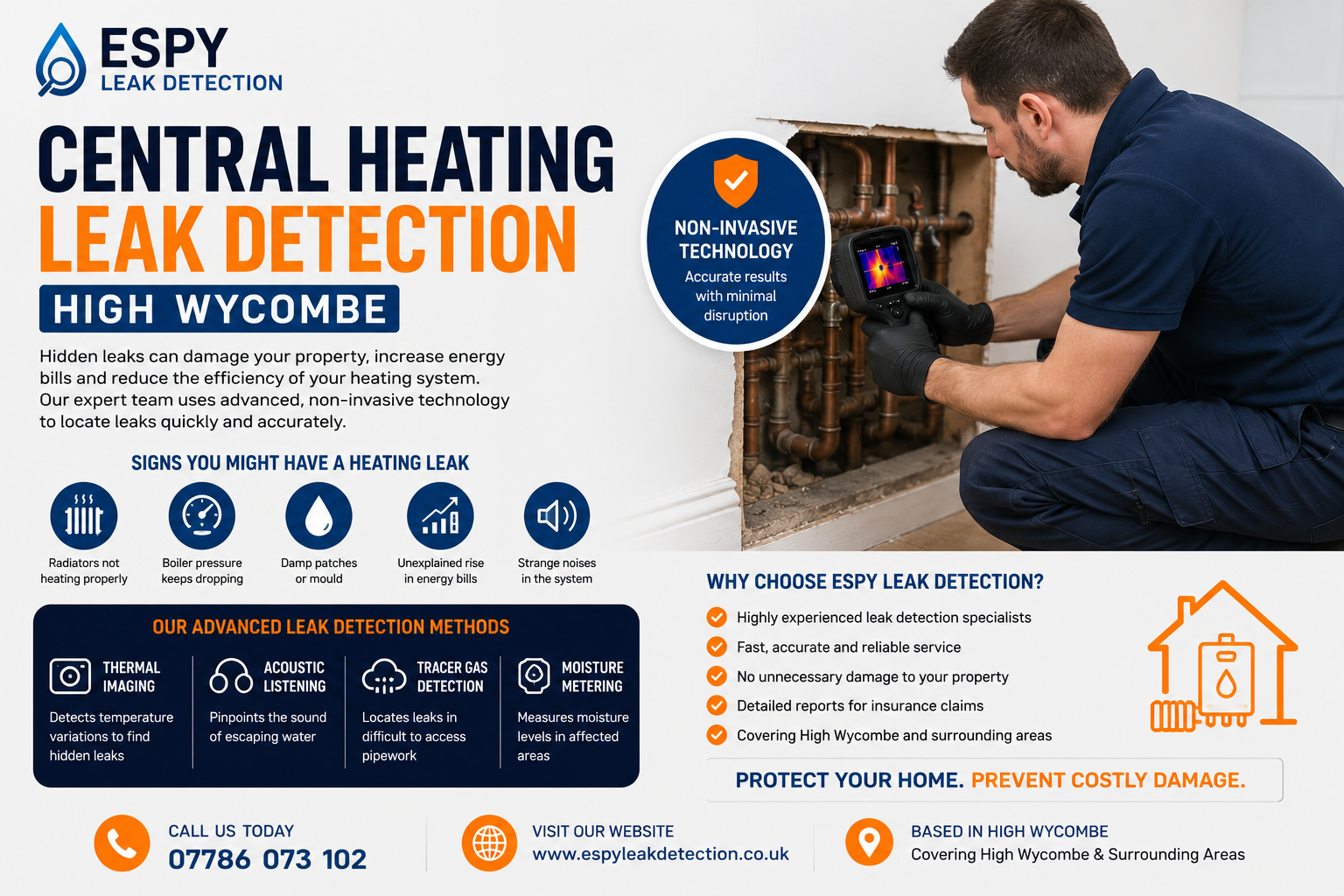 Central Heating Leak Detection High Wycombe