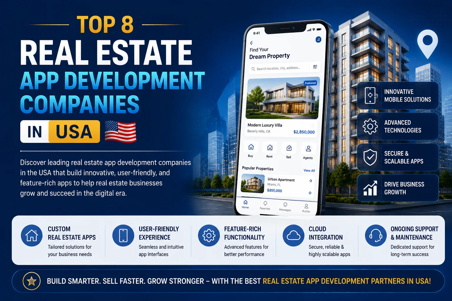 Top 8 Real Estate App Development Companies in USA