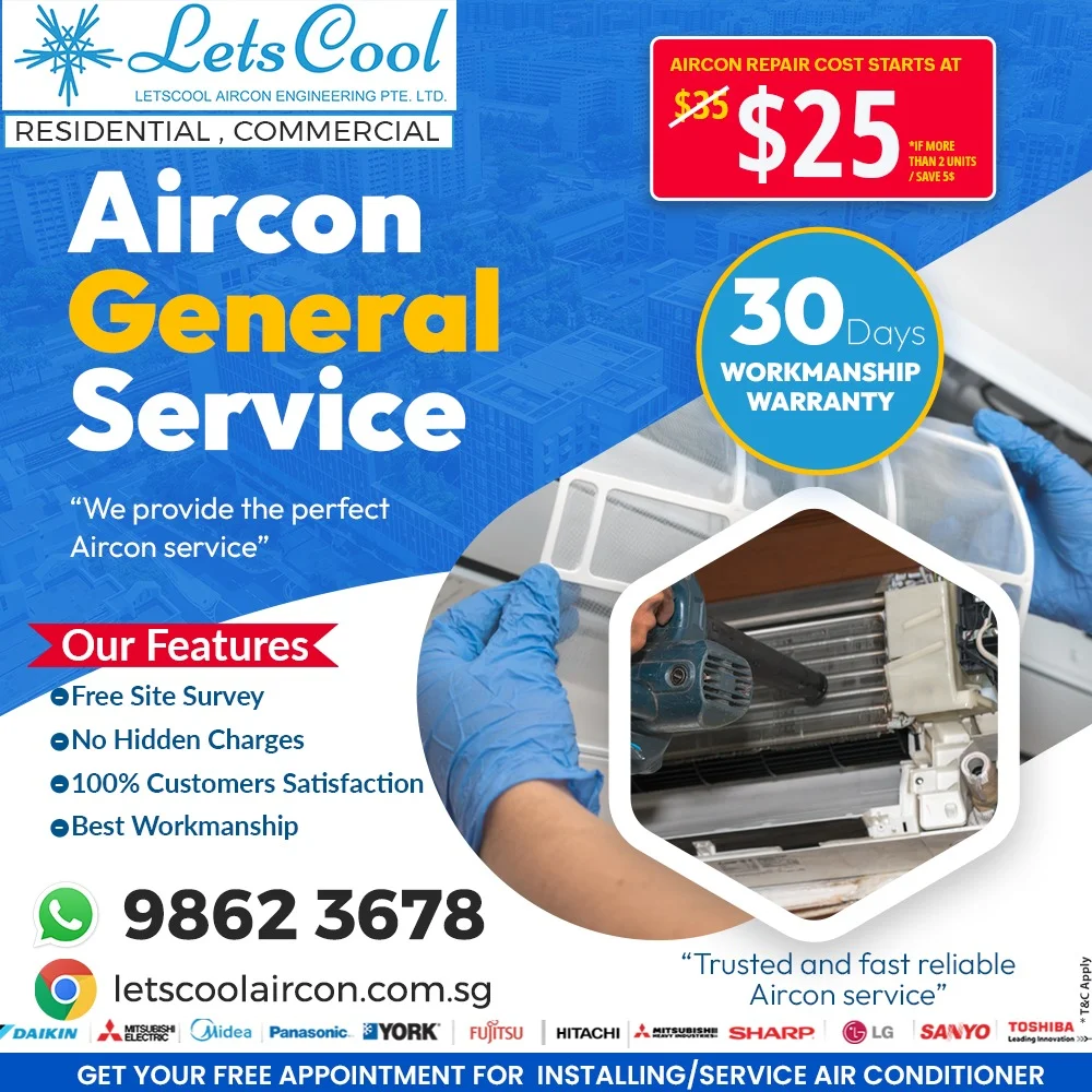 How often should I schedule aircon general servicing?