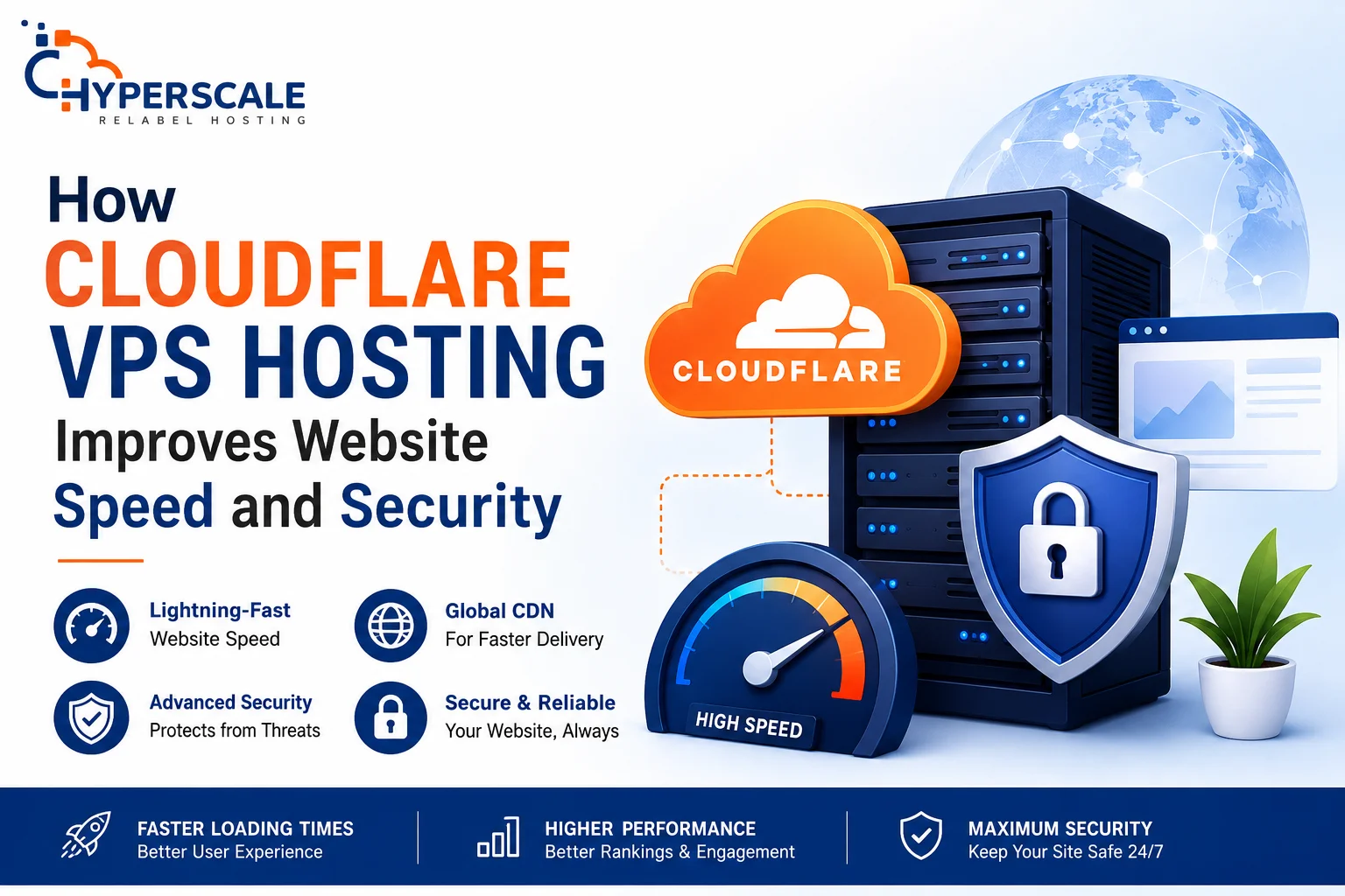 How Cloudflare VPS Hosting Improves Website Speed and Security