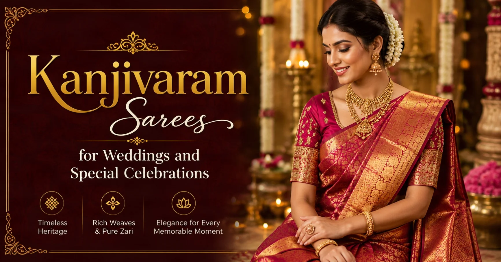Kanjivaram Sarees for Weddings and Special Celebrations