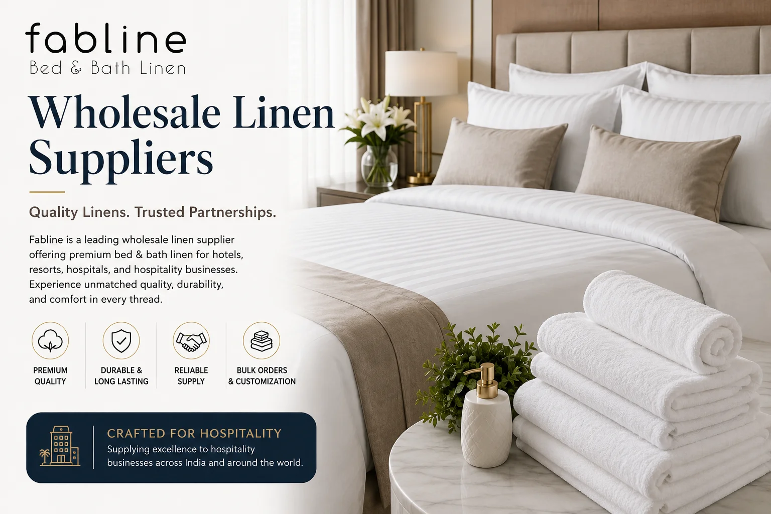 Fabline – Trusted Wholesale Linen Suppliers Delivering Premium Bed and Bath Linen Solutions