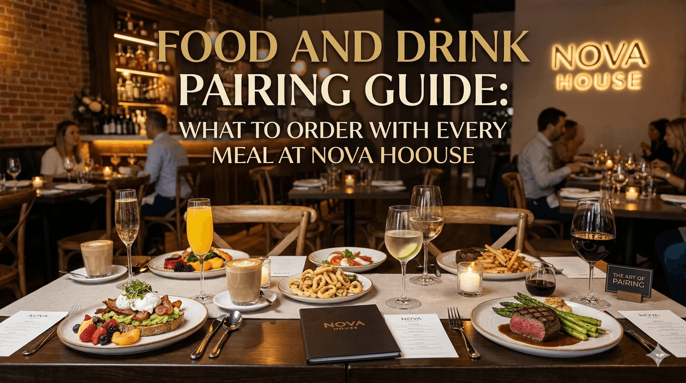 Food and Drink Pairing Guide: What to Order With Every Meal at Nova House