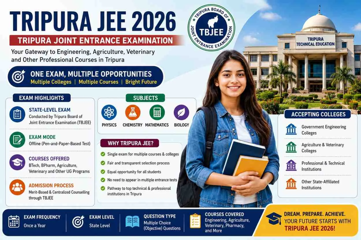 Tripura JEE 2026: Exam Pattern, Courses, Eligibility and Admission Guide