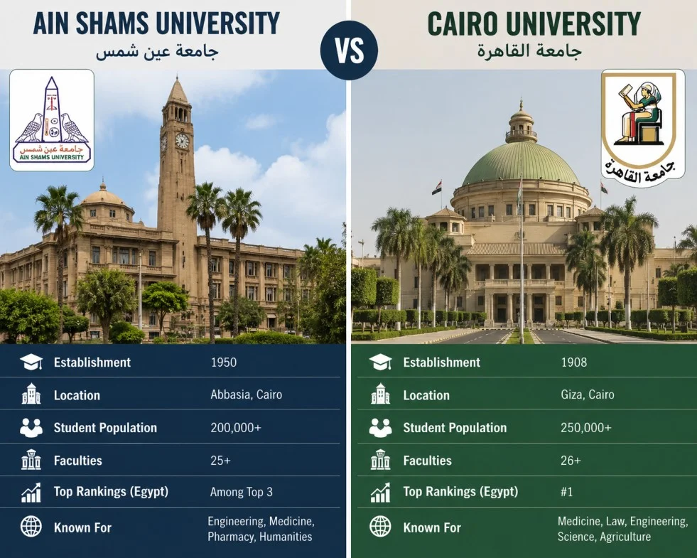 Ain Shams University MBBS vs Cairo University MBBS: Which is Better?