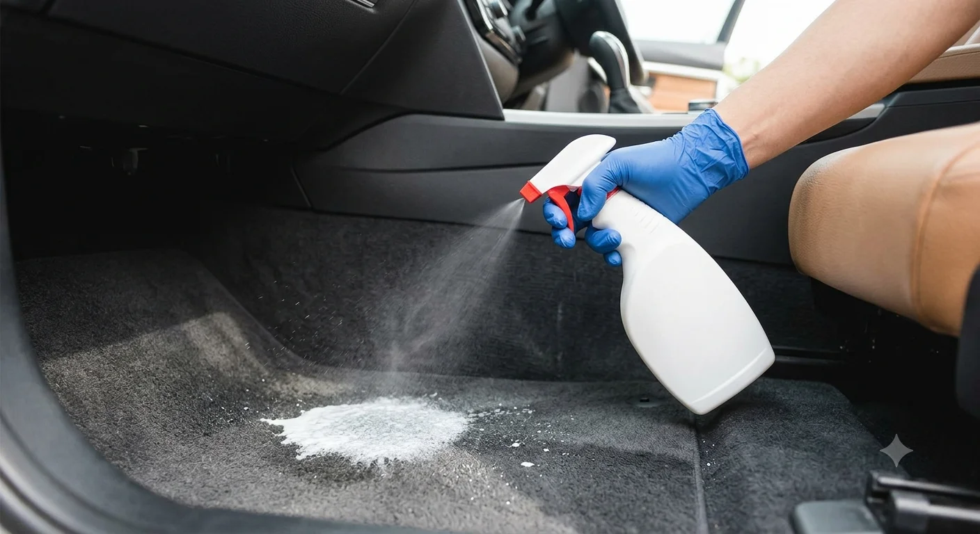 How to Get Rid of a Spilled Milk Smell in Your Car's Carpet
