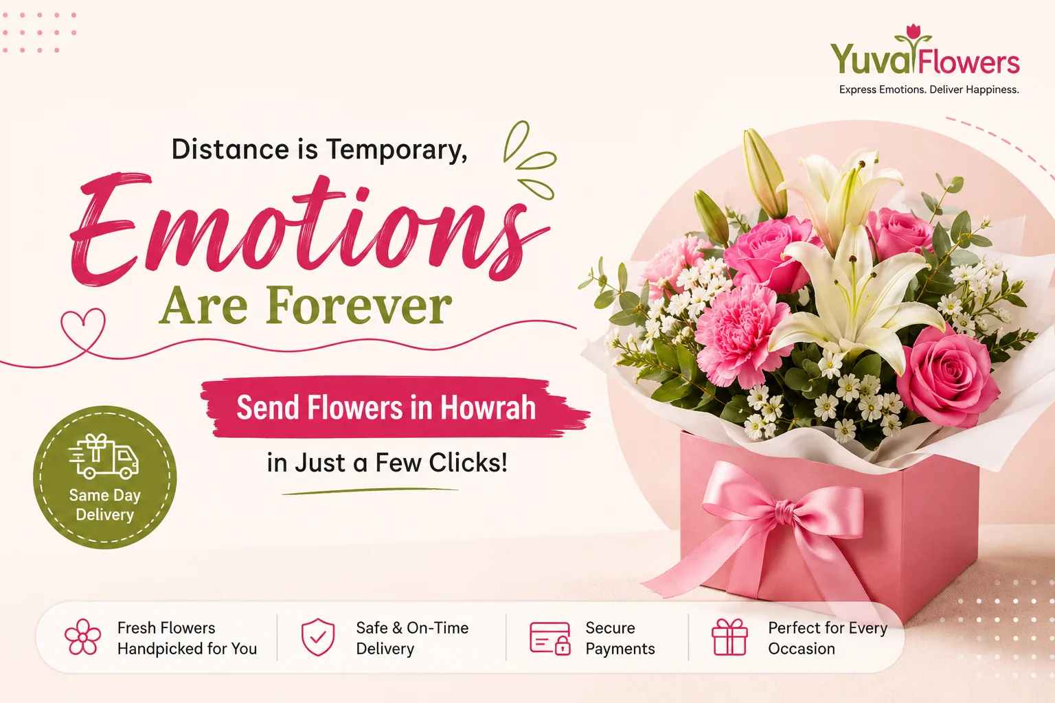 Best Online Flower Delivery Service in Howrah for Fresh Bouquets Today