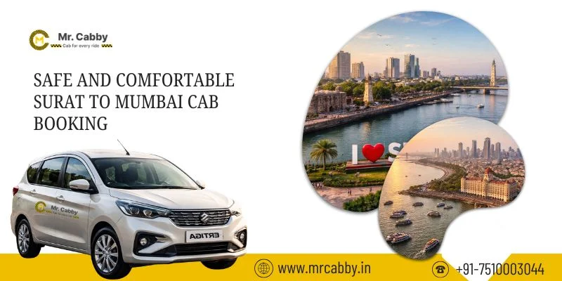 Safe and Comfortable Surat to Mumbai Cab Booking