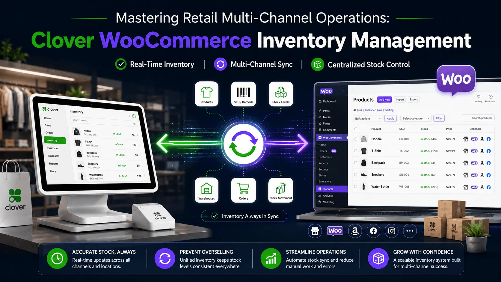 Mastering Retail Multi-Channel Operations: Clover WooCommerce Inventory Management