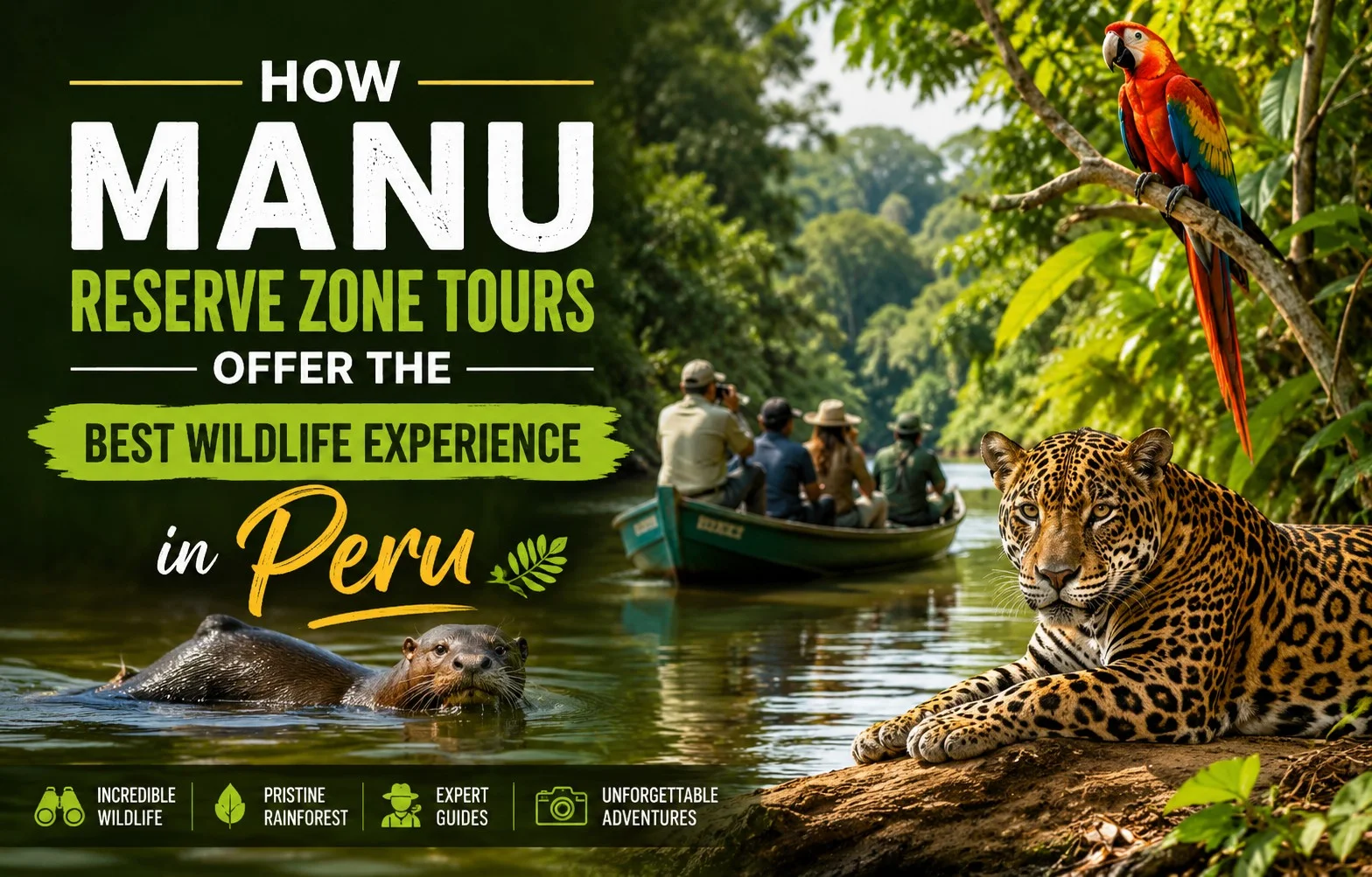 How Manu Reserve Zone Tours Offer the Best Wildlife Experience in Peru