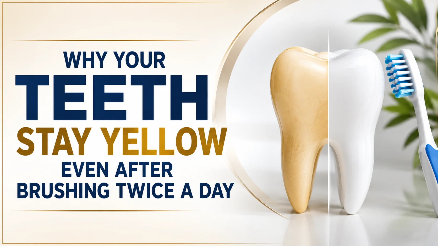 Why Your Teeth Stay Yellow Even After Brushing Twice a Day